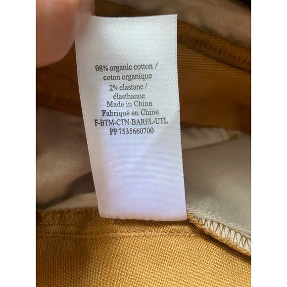 New Everlane Utility Barrel Golden Brown Color Pants Size 10 - Picture 10 of 10